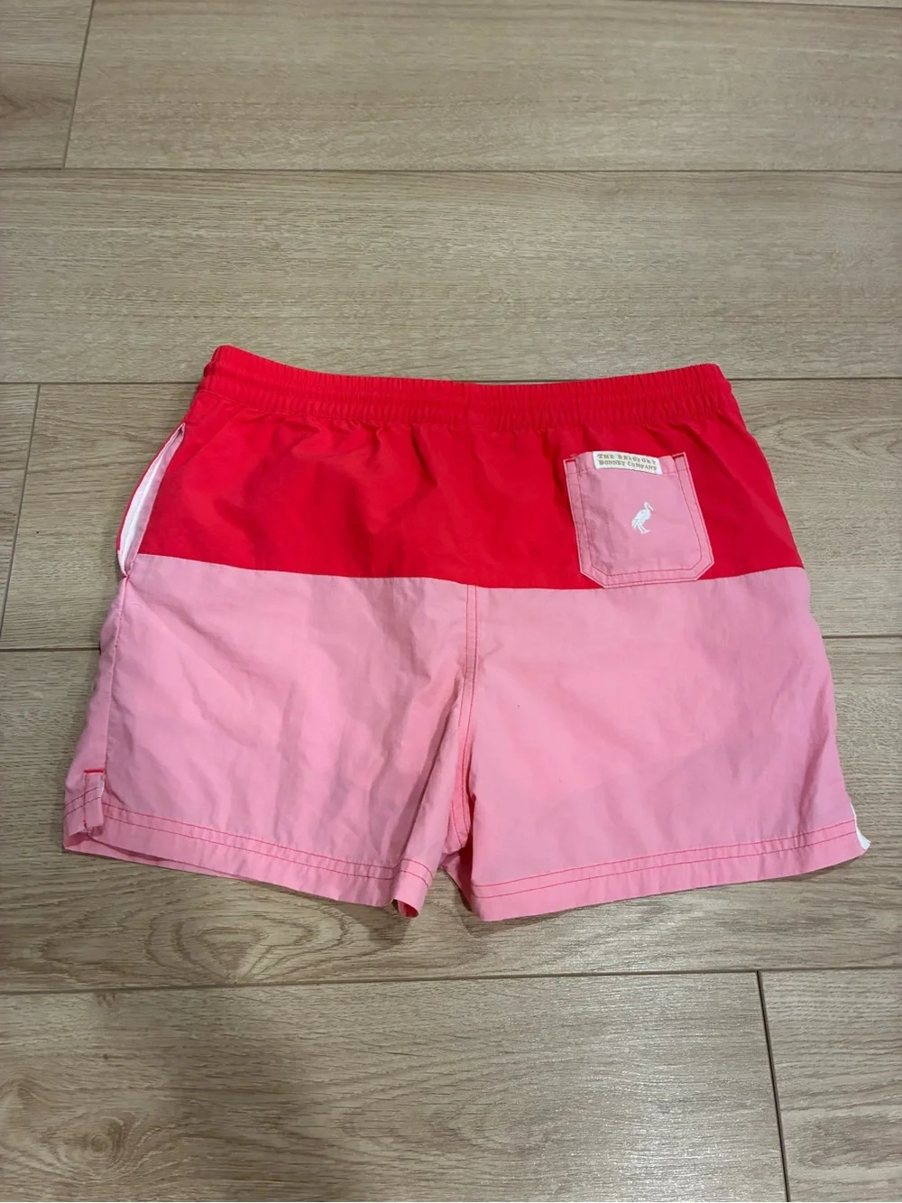 Beaufort Bonnet Co. Boys Tortola Swim Trunks Pink Red Size 14